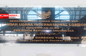 peresmian bandara lombok